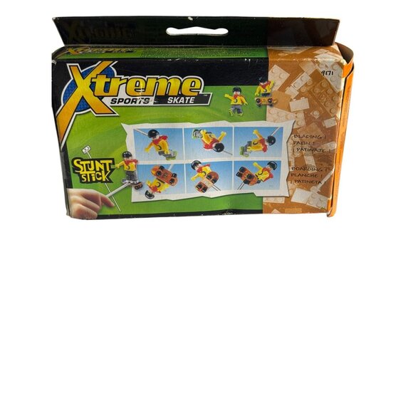 Mega Bloks Xtreme Sports Skate Stunt Stick Set 15 Pieces Ages 5+ - Picture 5 of 10